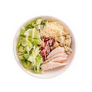 Ensalada Caesar bacon