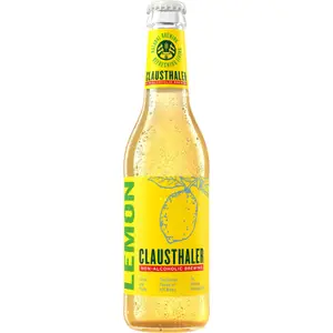 Cerveza Clausthaler Sin Alcohol Sabor Limón 330 Cc