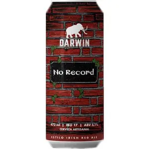 Cerveza Darwin No Record Irish Red 473Ml