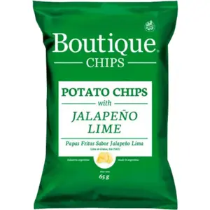 Chips Boutique de Papas Sabor Jalapeño Y Lima 65 g