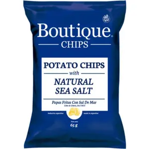 Chips de Papas Boutique Chips con Sal Marina 65 g