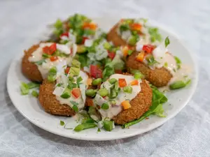 Falafel x6 + Pan mini por 8