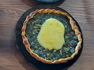 Tarta acelga y queso