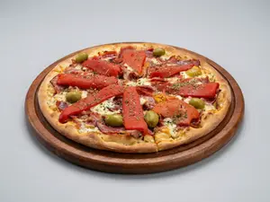 Pizza con morrones xl