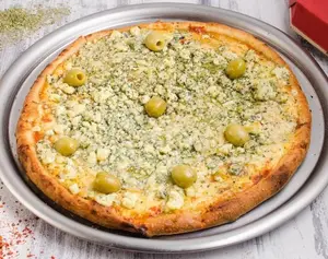 Pizza de jamón con roquefor xl