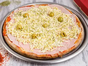 Pizza de jamón y huevo g
