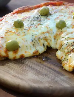 Pizza especial de muzzarella g