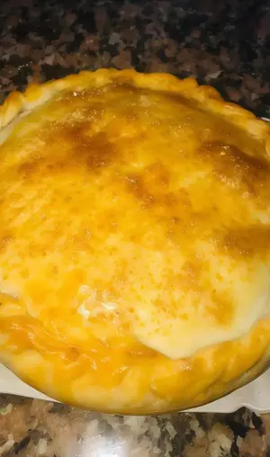 Tarta de espinaca y salsa blanca