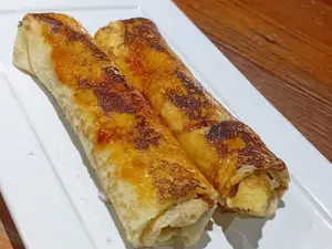 Panqueques con dulce de leche