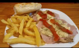 2 milanesas especial morrón con fritas
