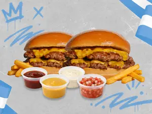 Box 2 cheese doble + 2 papas