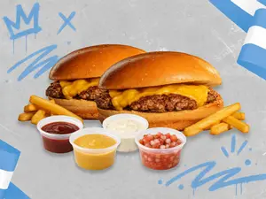 Box 2 cheese simple + 2 papas