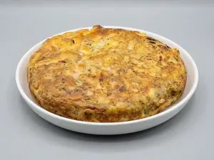 Tortilla de papas y cebolla