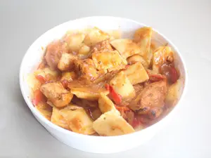 Ravioles con estofado