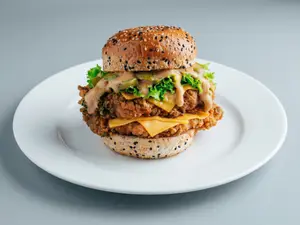 Burger Doble De Pollo
