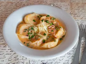 Sorrentinos de jamón y queso