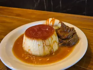 Flan con dulce