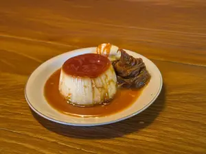 Flan mixto