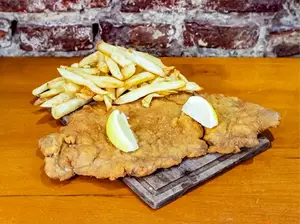 Milanesa individual.
