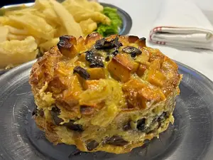 Tortilla de papa y roquefort