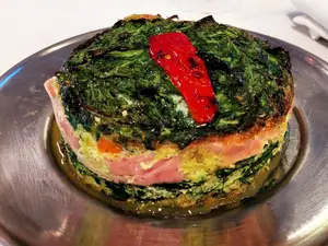 Tortilla espinaca y champignon