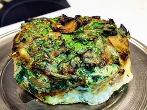 Tortilla espinaca y roquefort
