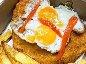 Milanesa a caballo