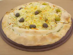 Rellena fugazzeta con jamón