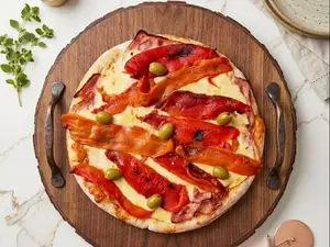 Jamón y morron