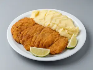 Milanesa de ternera con guarn.