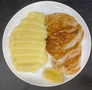Pechuga grille con guarnición