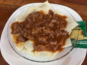 Ravioles con estofado