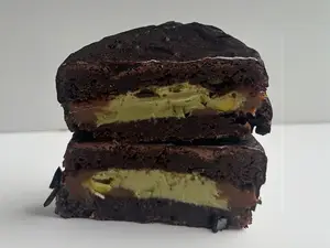 Alfabrownie pistacho