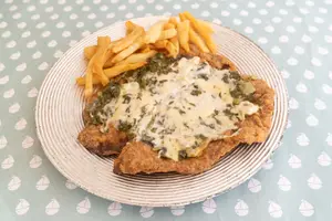 Milanesa con verdura