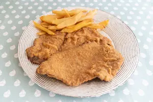 Milanesa sola con guarnición
