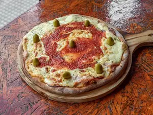 Porcion pizza con muzzarella