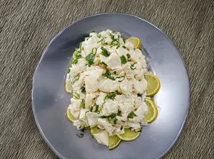 Papa y huevo con mayonesa