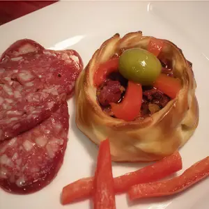 Canasta con calabresa