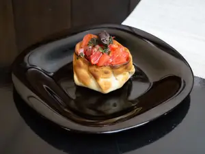 Canastita caprese vegan