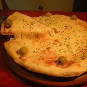 Pizza con muzzarella