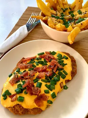 Milanesa Con Cheddar Y Bacon