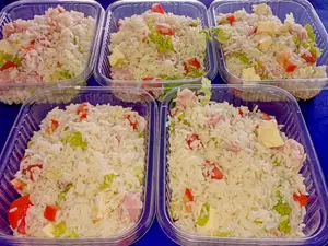 Ensalada de arroz primavera