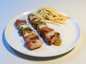 Brocheta de pollo