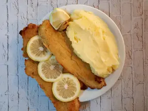 Milanesa Simple Con Pure