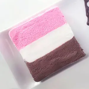 Postre tricolor individual