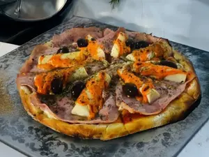 Pizza con palmitos