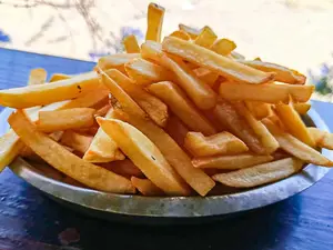 Porción de papas fritas