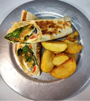 Wrap de pollo y vegetales