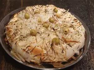Pizza de fugazzeta chica