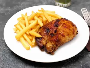 Menú - 1/4 pollo con papas fritas